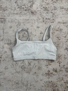 Athleta White Square Neck Sports Bra